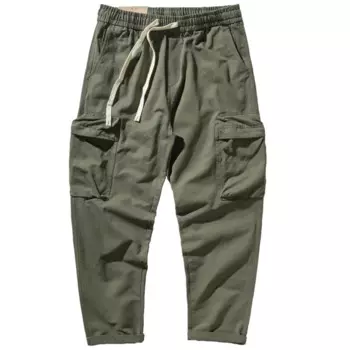 Повседневные брюки, мужские Свободные Комбинезоны для ног на весну и осень, мужские военные брюки с карманами