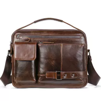 Повседневные мужские сумки через плечо, натуральная кожа, сумка через плечо для мужчин, Офисные Сумки, мужская кожаная сумка для ноутбука, винтажная сумка