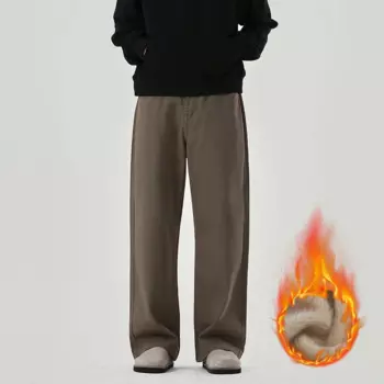 Повседневные универсальные винтажные джинсовые брюки-багги, Женские однотонные брюки, базовые коричневые уличные ретро джинсы свободного кроя с высокой талией