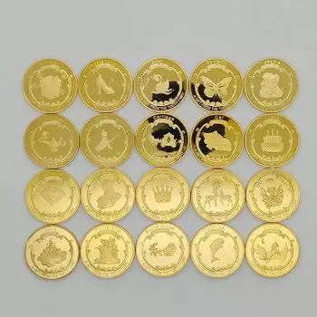 Позолоченная памятная монета KDLXG для смены зубов