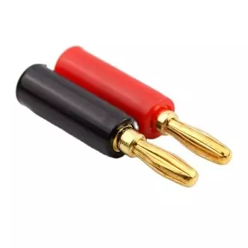 Позолоченный динамик высокого качества, 4 мм, разъем типа «банан», звуковой динамик, штекер типа «банан», 4 шт./лот