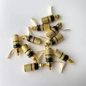 Позолоченные клеммы для динамиков JCD 4 мм