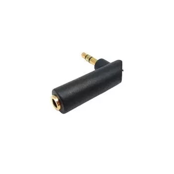 Золотистый угловой переходник 3,5 мм