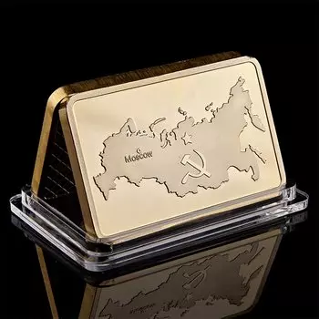 Позолоченный сувенирный медальон СССР SMJY