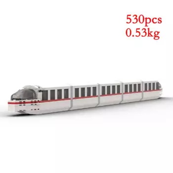 Пятно MOC- 190944 Мелкие частицы, собранные строительные блоки, транспортная головоломка, игрушечная модель, орнамент