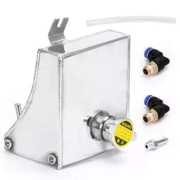 PQY-240SX S13 SR20DET KA24DE KA24E KA24 алюминиевый резервуар для перелива охлаждающей жидкости для Nissan (подходит: 240SX) PQY-TK47