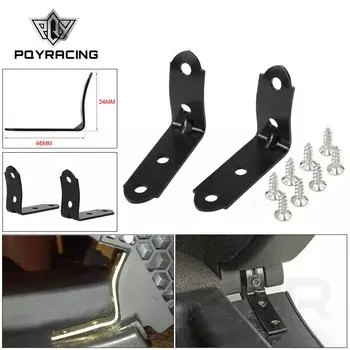 PQY-2 шт. ремонтный комплект шарнира крышки перчаточного ящика, кронштейны петли с винтами для Audi A4 S4 RS4 B6 B7 8E PQY-CPK01BK