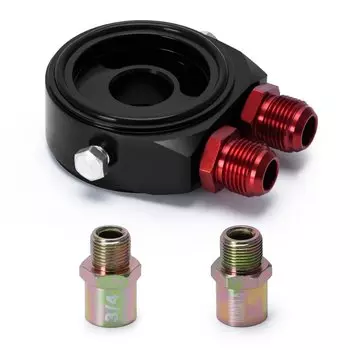 PQY-Автомобильный алюминиевый Универсальный Масляный фильтр Сэндвич-адаптер для масляного радиатора AN10 PQY6721