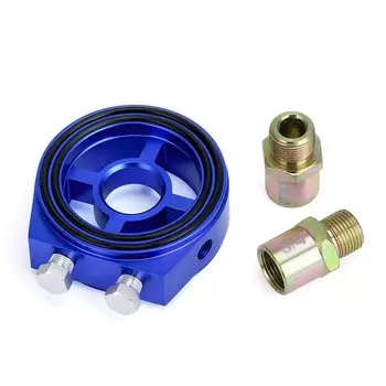 PQY - Переходник для сэндвич-пластины охладителя масляного фильтра M20 * 1,5 и 3/4-16 Универсальный адаптер для масла Автомобильный счетчик PQY6722