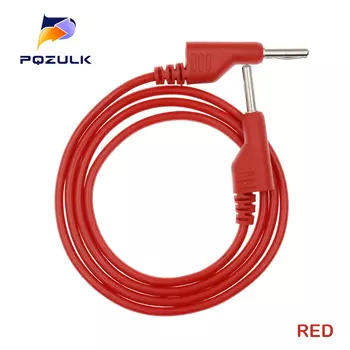 PQZULK 5 шт. Силиконовый кабель 4 мм вилка типа «банан» 1 м