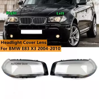 Правая/левая линза автомобильной фары, стеклянная крышка лампы, абажур для BMW X3 E83 2004-2010, крышка фары, корпус фары