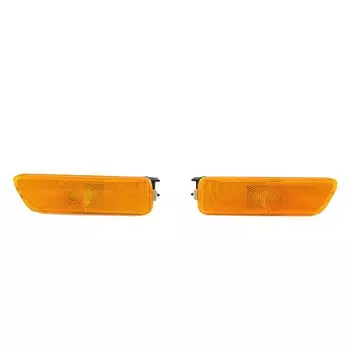 Правый и левый желто-серый отражатель переднего бампера, боковые габаритные огни для MK4 Golf/Jetta 1999-2004 гг.