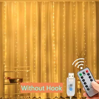 Праздничная гирлянда-занавеска KIKIELF