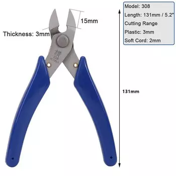 Прецизионные диагональные плоскогубцы, кусачки для проводов, высокопрочные плоскогубцы для повседневного использования, ручные инструменты для ремонта электроники, кусачки для проводов, плоскогубцы