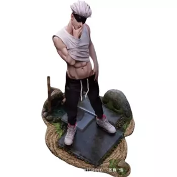 Предпродажа 34 см Розовый Медведь Studio Gk Jujutsu Kaisen Satoru Gojo Фигурка Статуя Модель Украшения Гаражный Комплект Игрушки Подарок