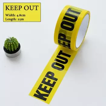 Предупреждающая лента ELESESAFE 48 мм x 25 м жёлтая