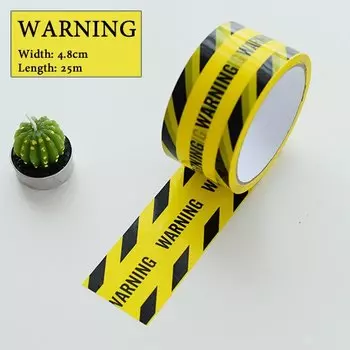 Предупреждающая лента ELESESAFE 48 мм x 25 м жёлто-чёрная