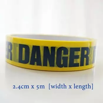 Предупреждающая лента ELESESAFE Opp Yellow Warning Tapes 24мм 25м