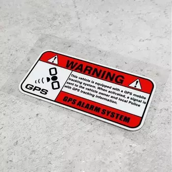 ПРЕДУПРЕЖДЕНИЕ GPS-ПЕРЕКТИВНАЯ сигнализация, светоотражающая виниловая наклейка, автомобильный Стайлинг, противоугонные наклейки для скутера, мотоцикла
