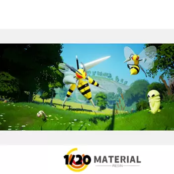 [Предзаказ] 1/20 фигурка из смолы [MEGAZZ] - Weedle & Kakuna & Beedrill & Mega Beedrill & дополнительная база