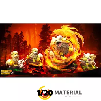 [Предзаказ] 1/20 фигурка из смолы [MT] - Growlithe & Arcanine
