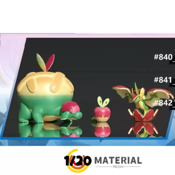 [Предзаказ] 1/20 фигурка из смолы [SXG] - Applin & Flapple & Appletun NO840-841-842