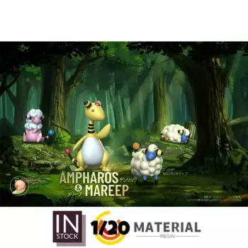 [Предзаказ] 1/20 фигурка из смолы [T1] - Mareep & Flaaffy & Ampharos