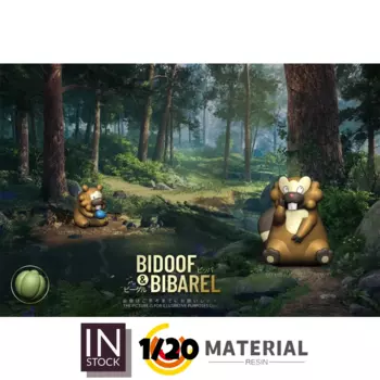 [Предзаказ] 1/20 фигурка из смолы [T1] - Bidoof & Bibarel
