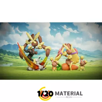[Предзаказ] 1/20 фигурка из смолы [TP] - Buneary & Lopunny & Mega Lopunny