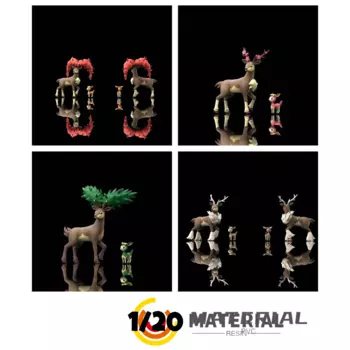 [Предзаказ] 1/20 фигурка из смолы [туман]-Deerling & Sawsbuck