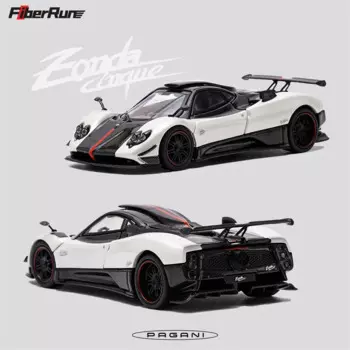 ** Предзаказ ** волоконный запуск 1:64 Pagani Zonda Five белый литая модель автомобиля