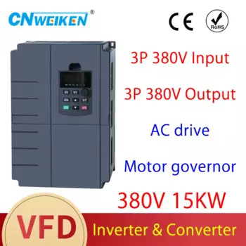 Преобразователь частоты VFD, 15 кВт, 380 кВт, 22 кВт, 30 кВт, 3-фазный преобразователь частоты на входе, в, преобразователь частоты на выходе, привод частоты переменной частоты