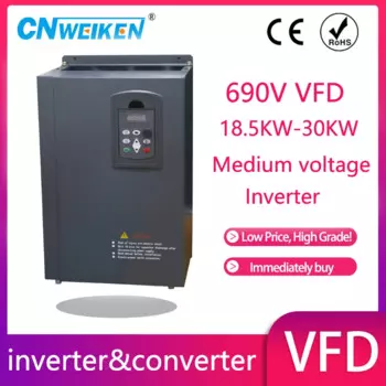 Преобразователь частоты VFD 660-690 В 690 кВт/22 кВт/30 кВт, трехфазный 690 В, вход на 3 фазы в, фотоконтроллер скорости