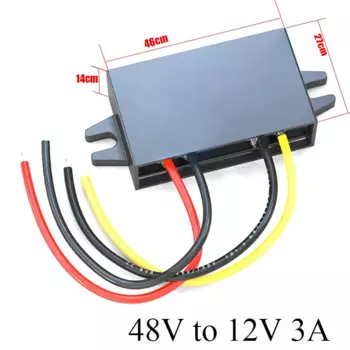 Преобразователь напряжения Kangwobei 48В в 12В 2-5А