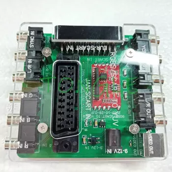 Преобразователь SCART RGBS в YUV YCBCR, блок преобразования SCART (JAP) и SCART (EUR) в YCBCR PCB для консоли MD / SS / DC / PS/ SFC
