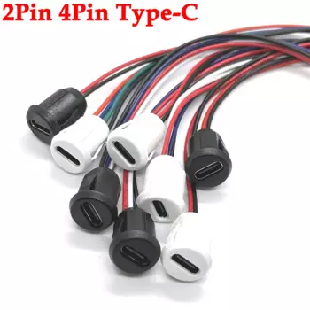 Водонепроницаемый USB-разъем Type-C LAJQTAO 2P 4P