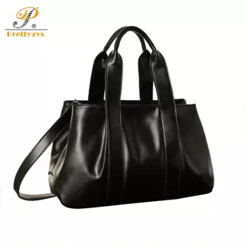 Prettyzys 2017 Роскошные Брендовые женские кожаные сумки, женская большая сумка-тоут, женские сумки на плечо, женские сумки, женская сумка, черная красная сумка