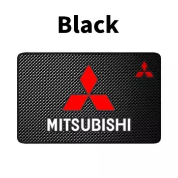 Приборная панель автомобиля, липкий противоскользящий коврик из ПВХ для Mitsubishi ASX Lancer Pajero Outlander, эмблема Eclipse Colt Delica, автоаксессуары