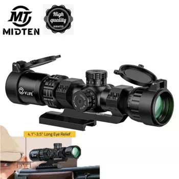 Прицел MidTen JackalHowl Z03 2-10x32 MPVO AO с 5 уровнями подсветки, сеткой, параллаксом, прицелом во второй фокальной плоскости со сбросом нуля и креплением со смещением 30 мм