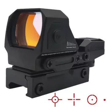 Прицел Red Dot 1x22x33, охотничий мини-прицел Red Dot Reflex, страйкбольный прицел, 4 сетки, тактический прицел, подходит для рельса Weaver 20 мм