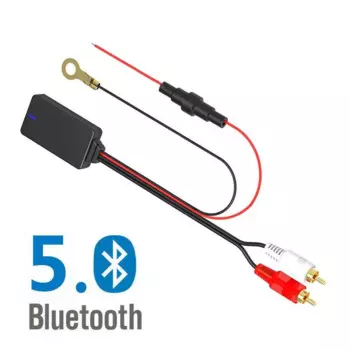 Приемник Bluetooth для автомобиля, аудио-кабель с Bluetooth 5,0, разъем 2RCA, дополнительный адаптер