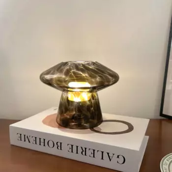 Приглушаемая креативная стеклянная Настольная лампа с USB-подсветкой, декоративная лампа для создания атмосферы в спальне, прикроватной тумбочке