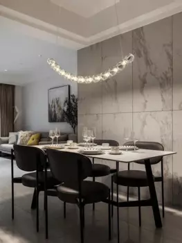 Приглушаемая Потолочная люстра в виде лампы для гостиной