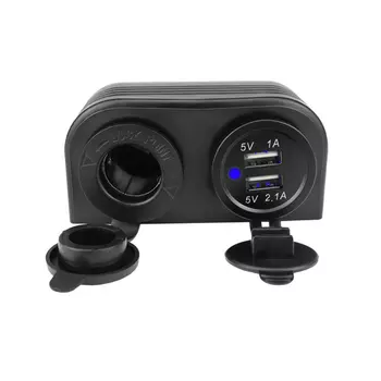 Прикуриватель с двумя отверстиями, 3,1 А, 12-24 В