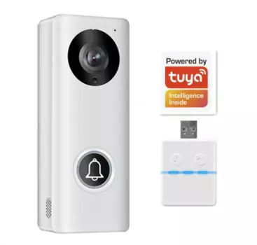 Приложение Tuya 2MP 1080P POE Беспроводной Wi-Fi дверной звонок Широкоугольный домофон Визуальный дверной просмотрщик с звонком Глазок Видеодомофон