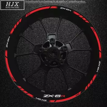 Применим для Kawasaki Ninja ZX6R наклейка на ступицу мотоцикла наклейка с логотипом обода декоративная отражающая наклейка