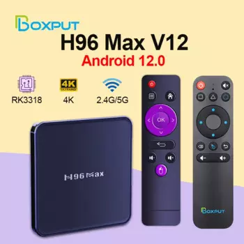 Приставка Смарт-ТВ H96 MAX V12, Android 12,0, 2 + 32/64 ГБ, Wi-Fi 2,4/5,8/4,0 ГГц, 4K Hd