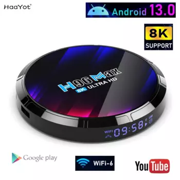 Приставка Смарт-ТВ RK3528, Android 13, 64 ГБ, 8K, Wi-Fi