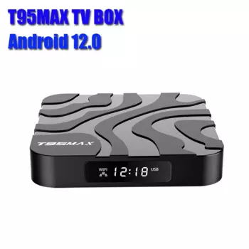 Приставка Смарт-ТВ T95 MAX, Android 12, 6K, Wi-Fi, BT