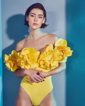 Привлекательный слитный купальник с 3D цветами, 2024, женский купальник, пляжная одежда с открытыми плечами, летняя накидка, монокини, Бразильский купальный костюм